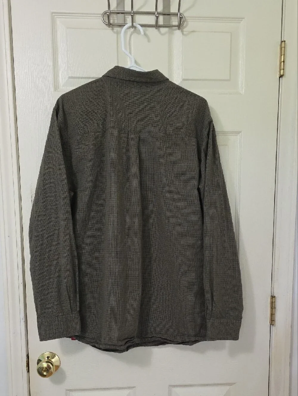 Men's  The North Face Olive Green Long-Sleeve Button-Up Shirt